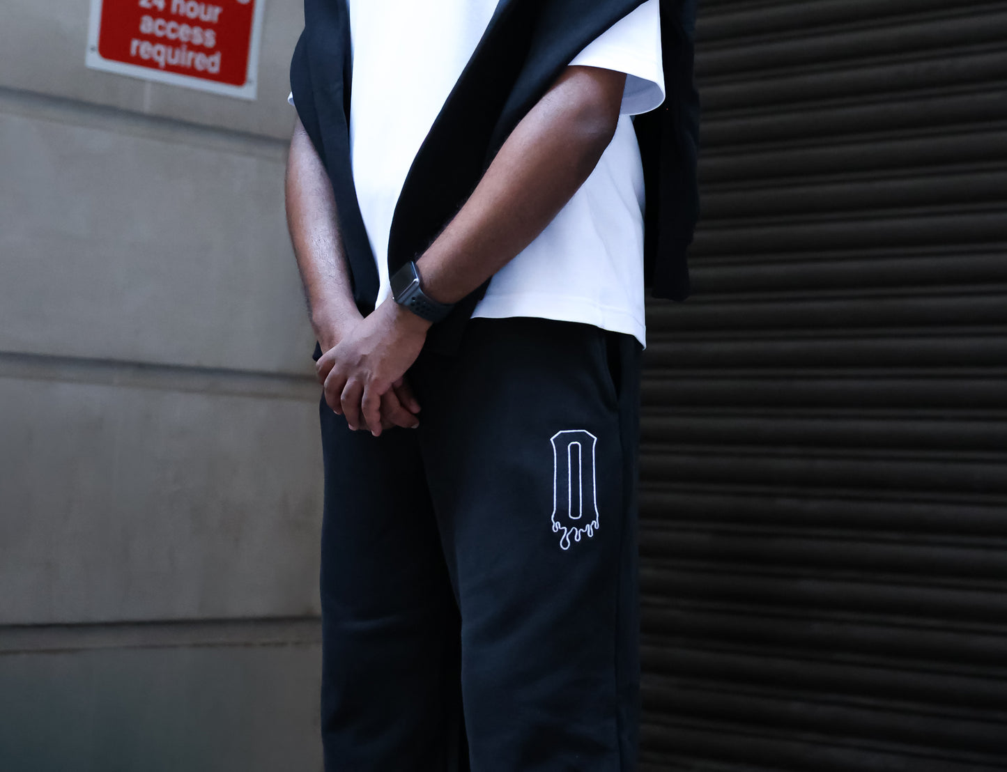 Retention Zero Year Wide-Leg Tracksuit Bottoms – Black