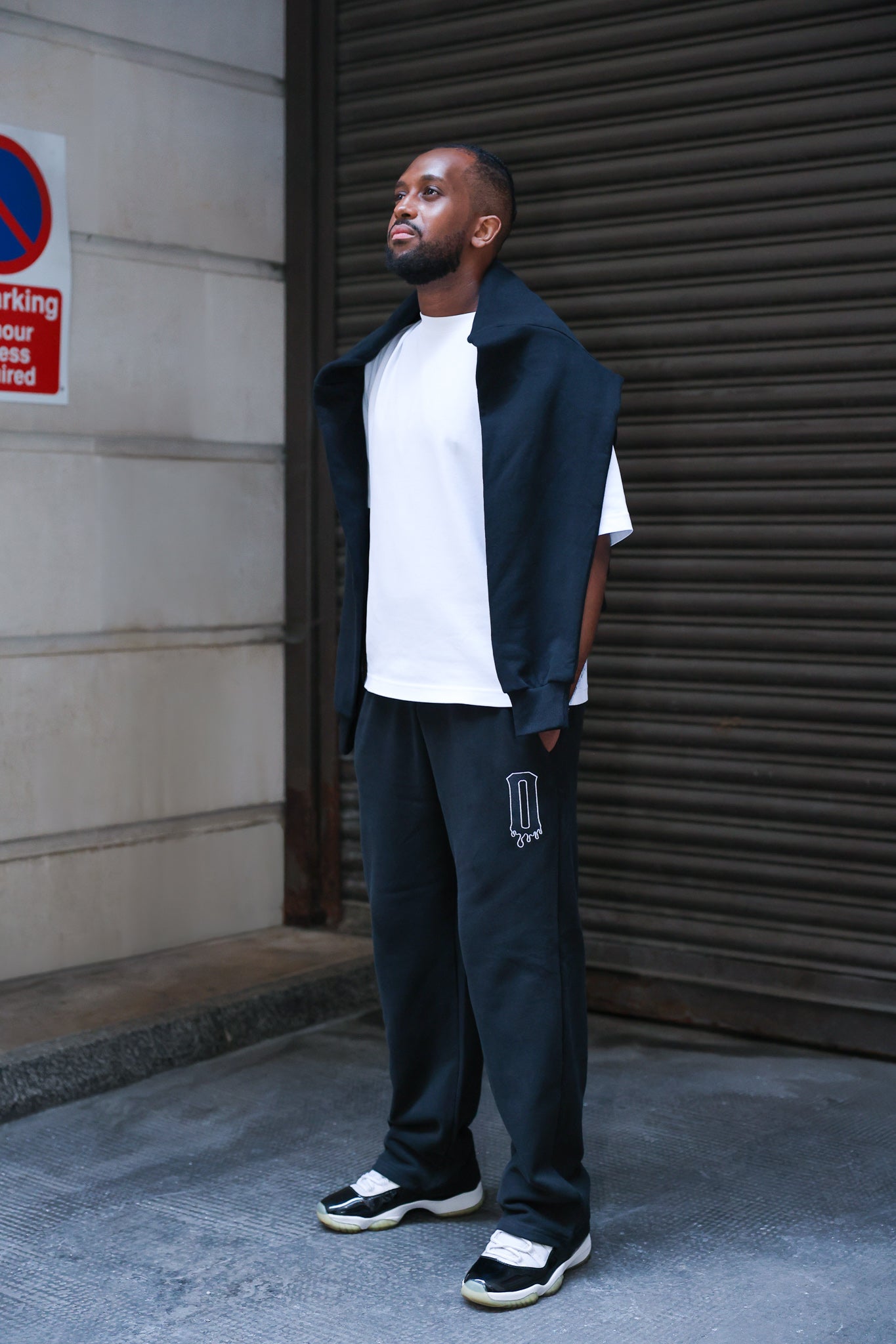 Retention Zero Year Wide-Leg Tracksuit Bottoms – Black