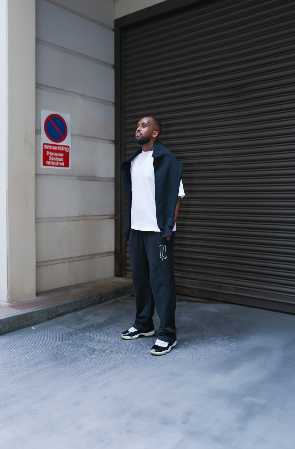 Retention Zero Year Wide-Leg Tracksuit Bottoms – Black