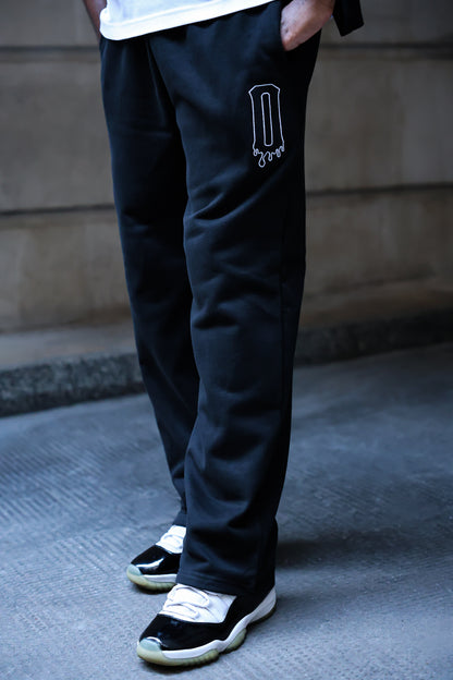 Retention Zero Year Wide-Leg Tracksuit Bottoms – Black