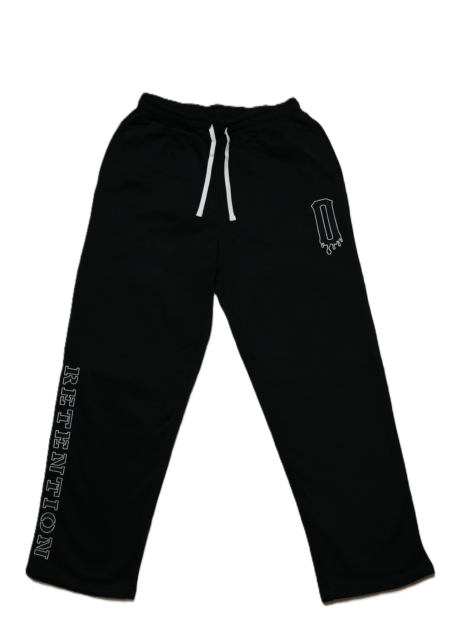 Retention Zero Year Wide-Leg Tracksuit Bottoms – Black