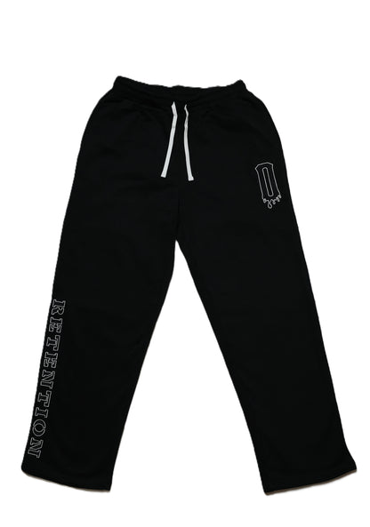 Retention Zero Year Wide-Leg Tracksuit Bottoms – Black