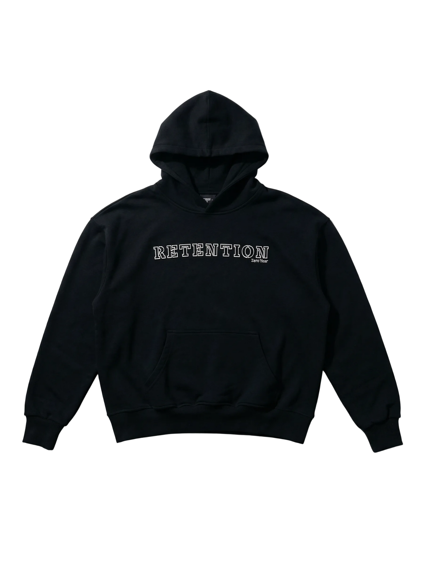 Retention Zero Year Oversized Hoodie – Black