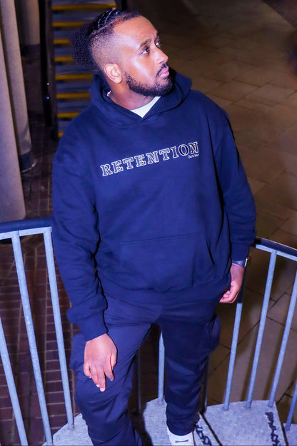 Retention Zero Year Oversized Hoodie – Black